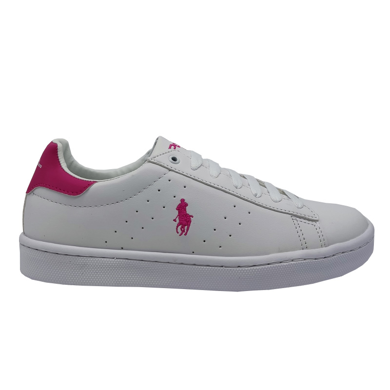 Tenis Polo 313 Blanco Rosa Mujer Niña Casuales Cómodos