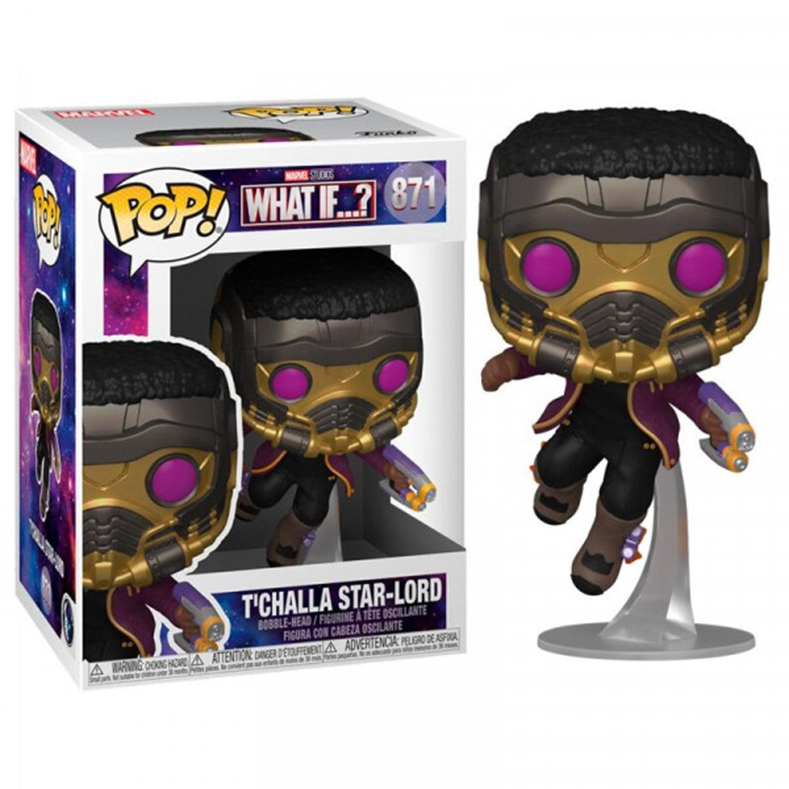 Funko Pop! - T'challa Star-Lord - Marvel Stud10s What If...? #871