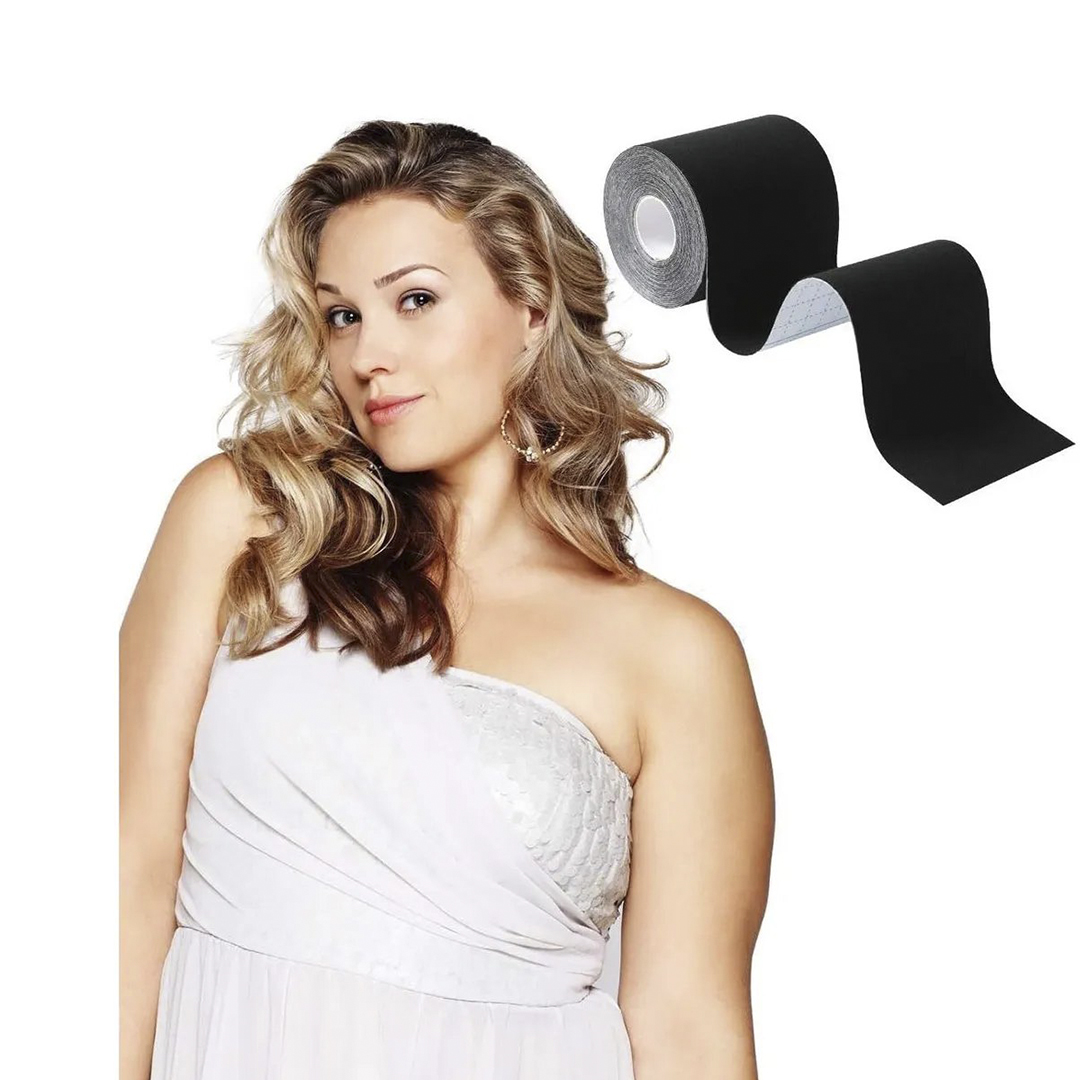 Brasier Strapless Invisible Push Up Cinta 5cm X 5m NEGRO 