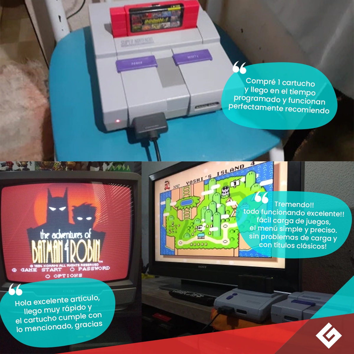 Cartucho Super Nintendo Multi Juegos Snes 4 Gb Videojuegos