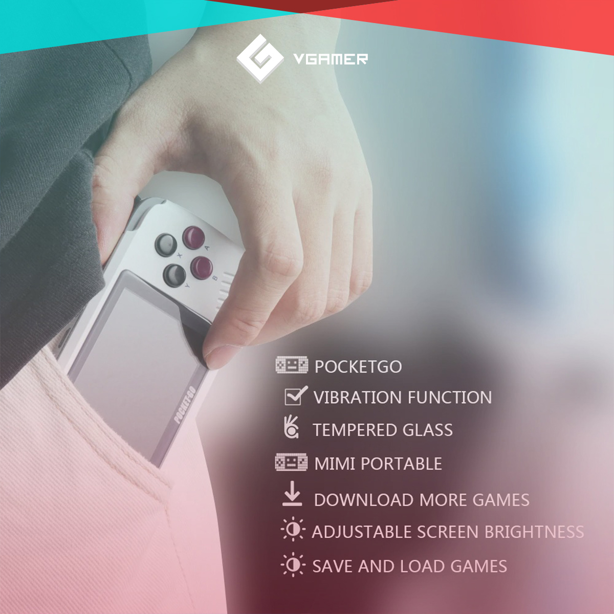 Consola Portátil Retro PocketGo Juegos Incluidos Gameboy PlayStation 1 Nintendo 