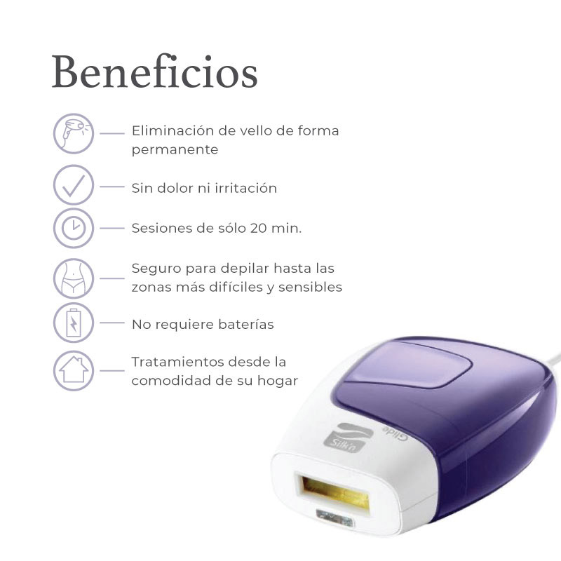 DEPILADORA PERMANENTE DE LUZ PULSANTE SILK´N FLASH&GO EXPRESS