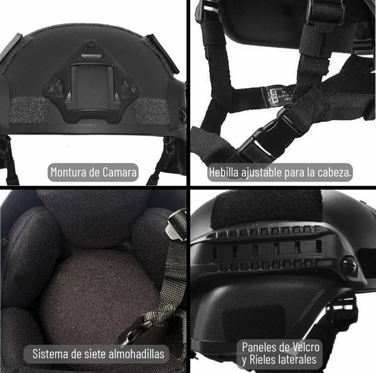 Casco Militar Tactico Swat Fuerzas Especiales