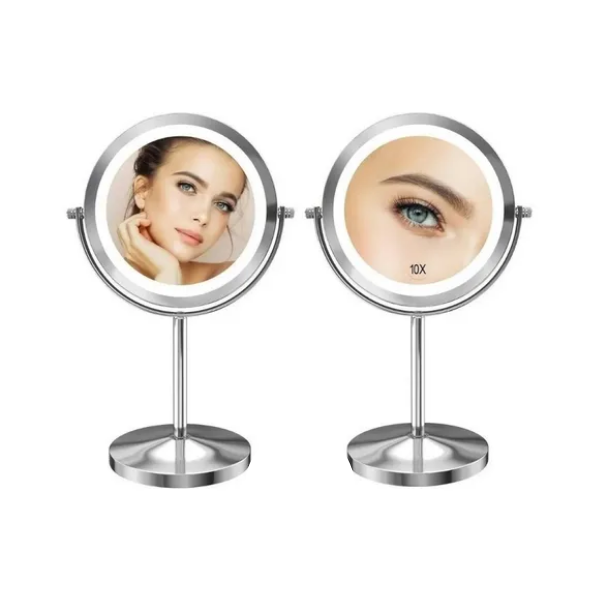 Espejo Para Maquillaje Con Luz Led Y Aumento Envió Gratis 