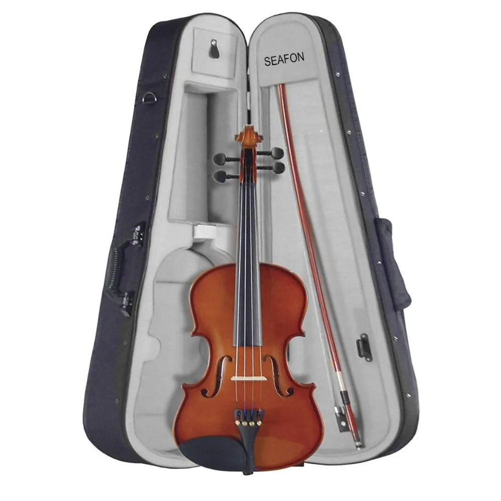 SEAFON Violín 4/4 Incluye Arco Brea Estuche Acústico