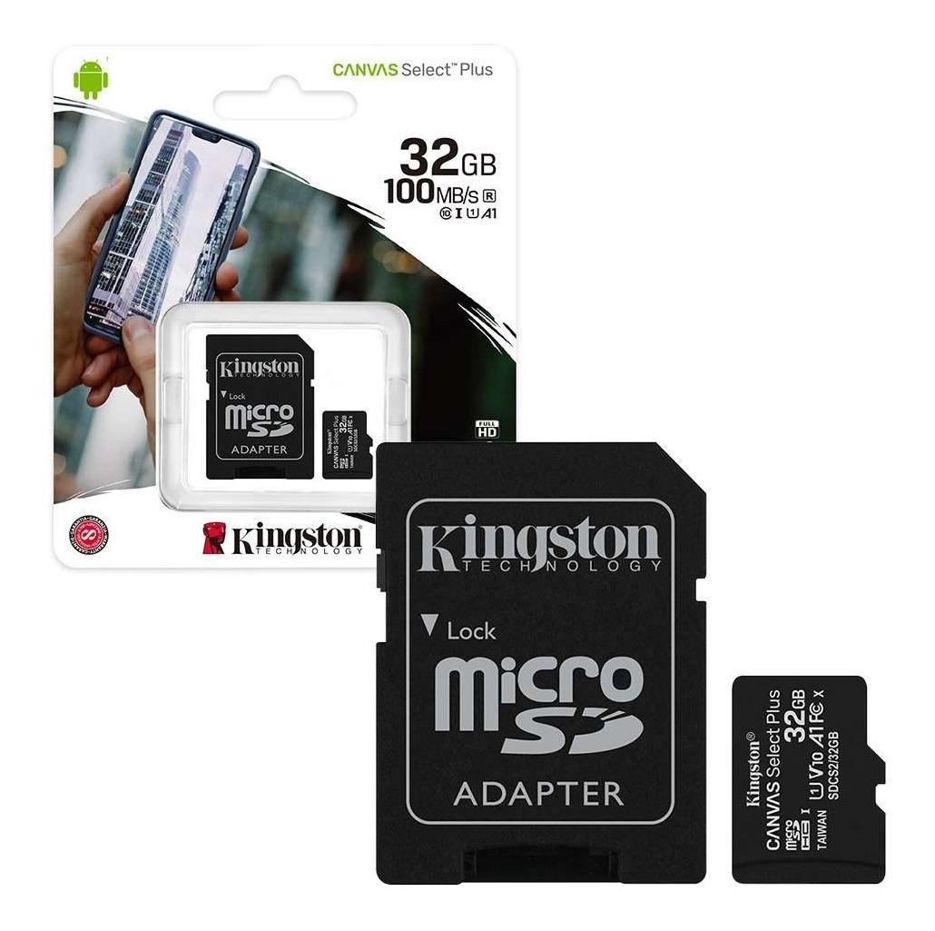 Memoria Micro Sd Kingston 32gb S2 Canvas Select Plus 100-mbs