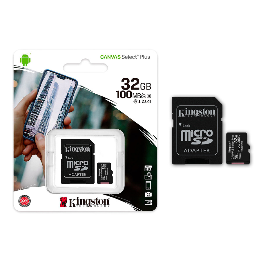 Memoria Micro Sd Kingston 32gb S2 Canvas Select Plus 100-mbs