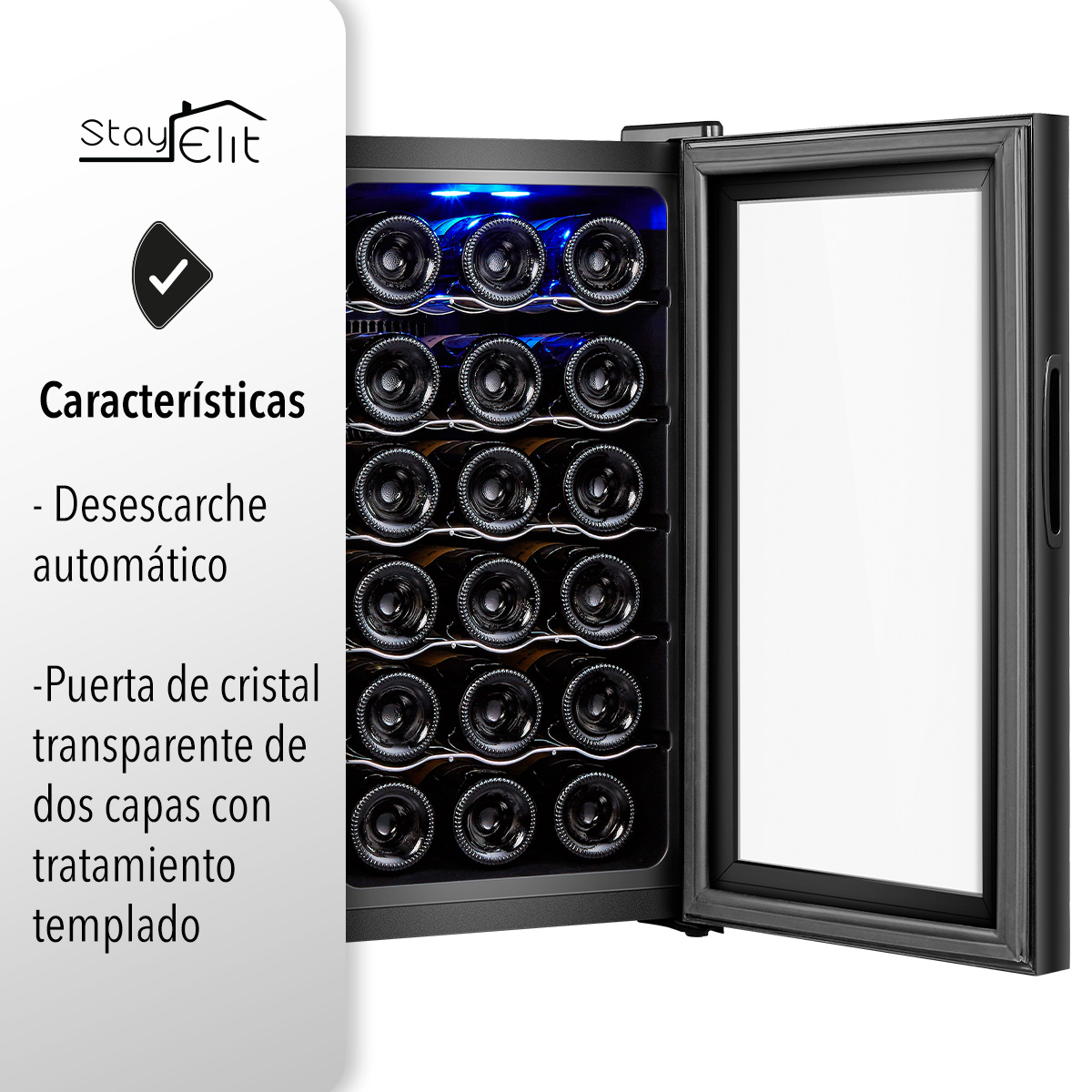 Cava De Vinos Enfriador 18 Botellas Hogar Bar Stay Elit