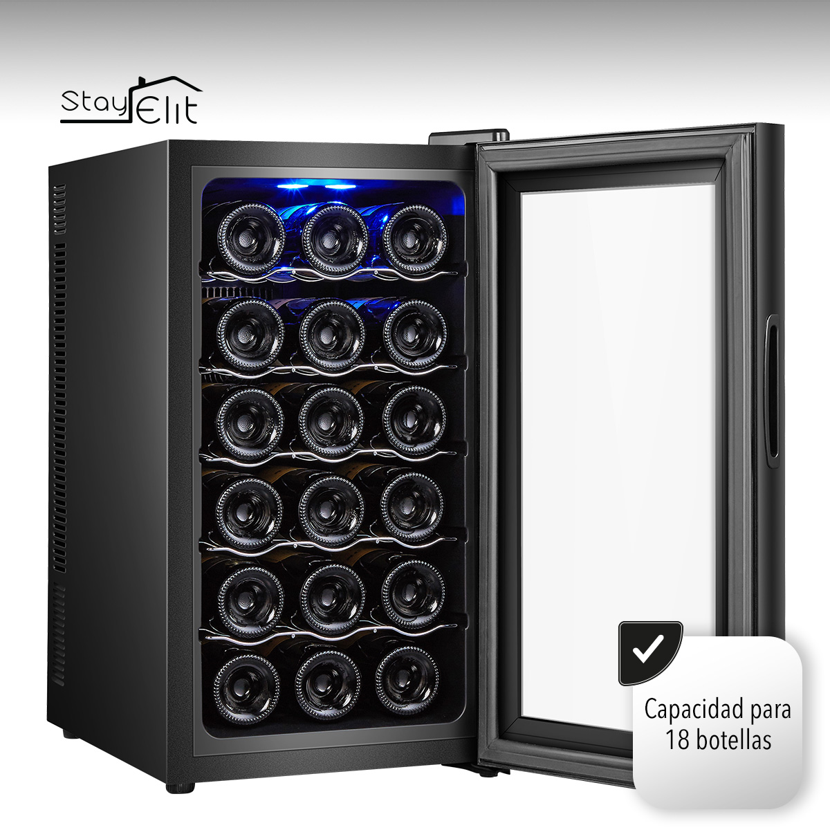 Cava De Vinos Enfriador 18 Botellas Hogar Bar Stay Elit