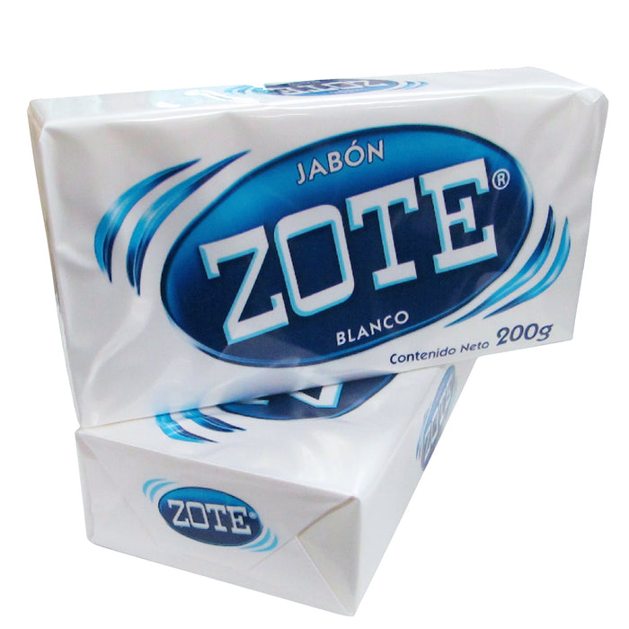Jabon zote blanco caja con 25 pz. de 200 gr. cada uno.