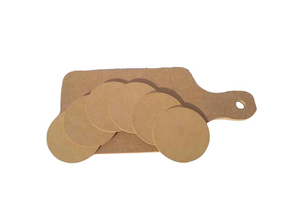 Tabla De Quesos Y Portavasos Madera Mdf Para Pintar