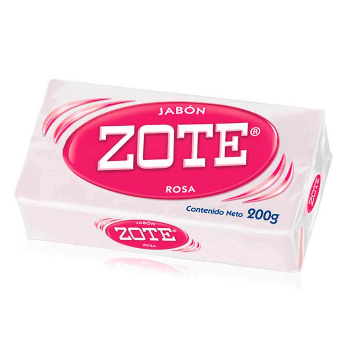 Jabón zote rosa caja con 25 pz. de 200 gr. cada uno.