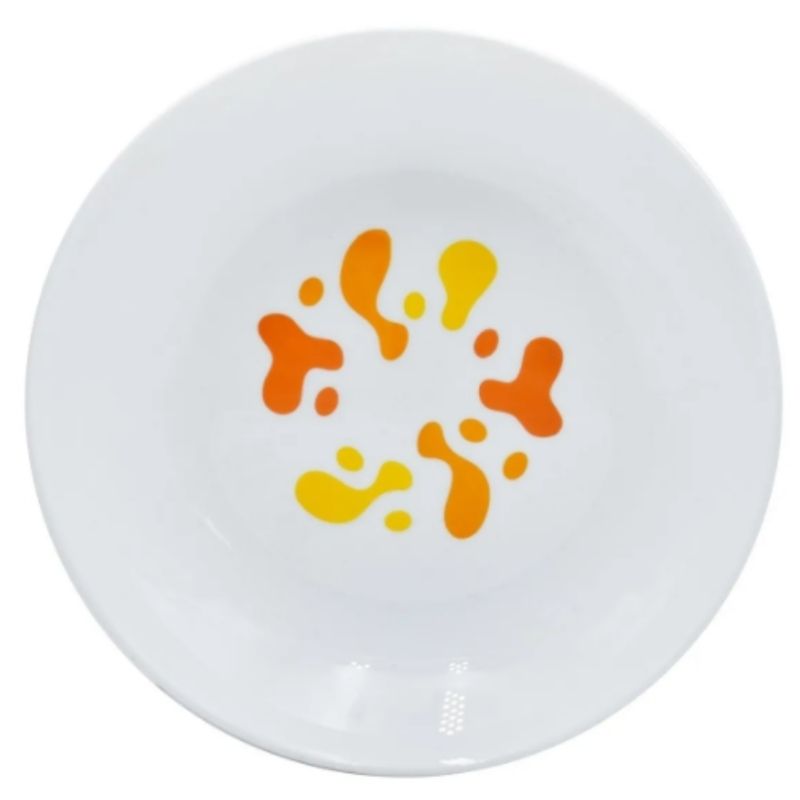 Bormioli Rocco 1522-964 Vajilla Blanca + Bowl Ensaladera 6 Personas Vidrio Opal 19pz