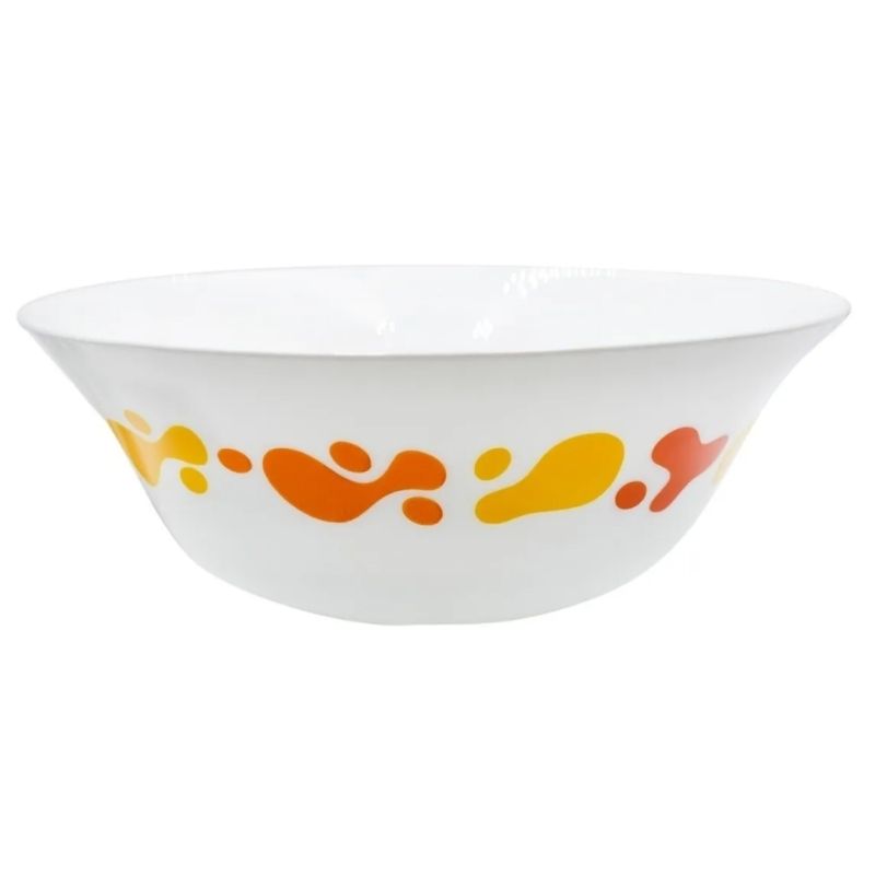 Bormioli Rocco 1522-964 Vajilla Blanca + Bowl Ensaladera 6 Personas Vidrio Opal 19pz