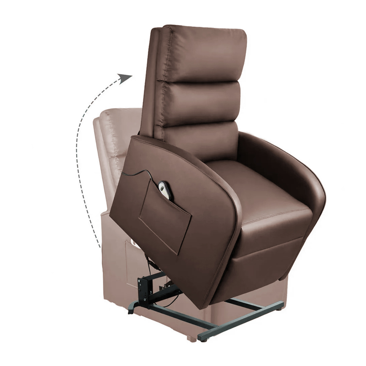 Sillon De Masaje Electrico Reposet Reclinable CAFÉ