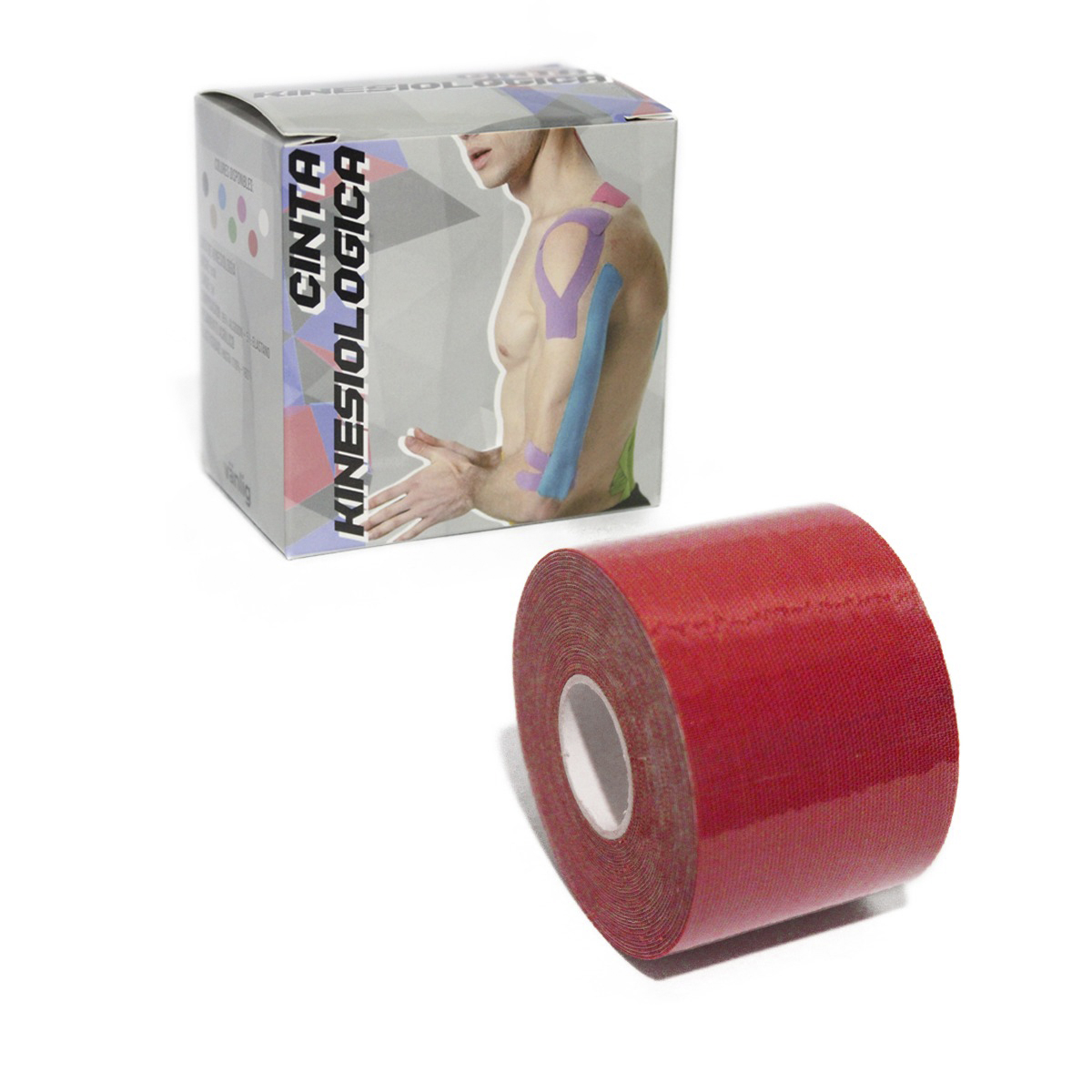 Cinta Kinesiologica Vendaje Neuromuscular Tape Kinesiotape Roja 