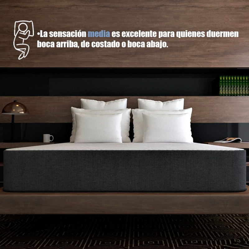 Colchón Matrimonial Eternal Nat Dormez Memory Foam Gel Premium + 2 ALMOHADAS GRATIS