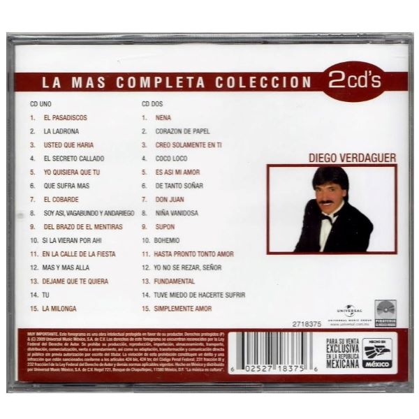 Diego Verdaguer ~ La más completa colección (2CD)