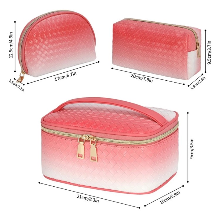 Estuches De Maquillaje Bolsa Cosmetiquera Set 3 Neceser