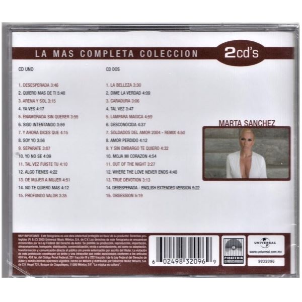 Marta Sánchez ~ La más completa colección (2CD)