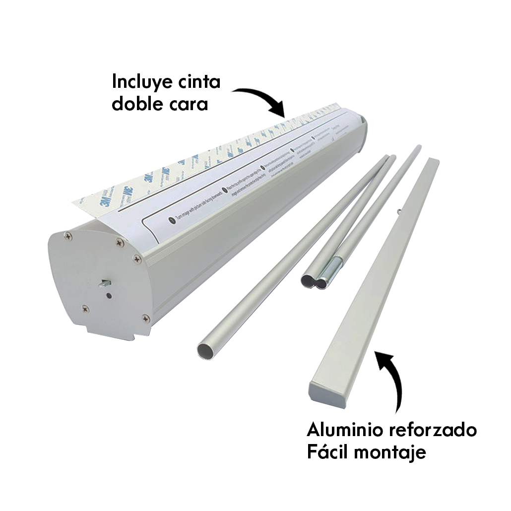 Roll Up Banner Publicitario De Aluminio 85x200