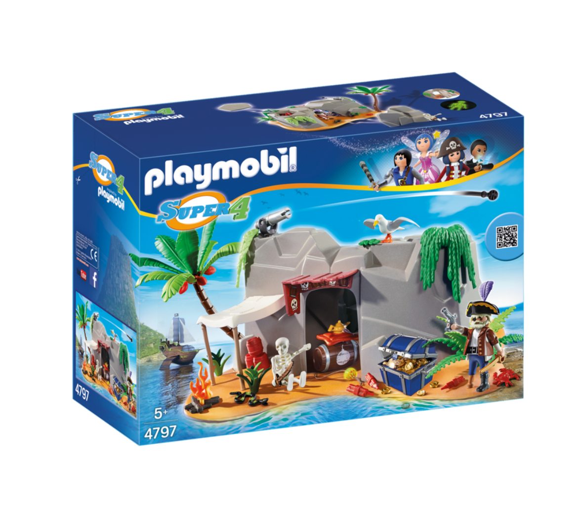 Playmobil 4797 Super4 Cueva Pirata Playset