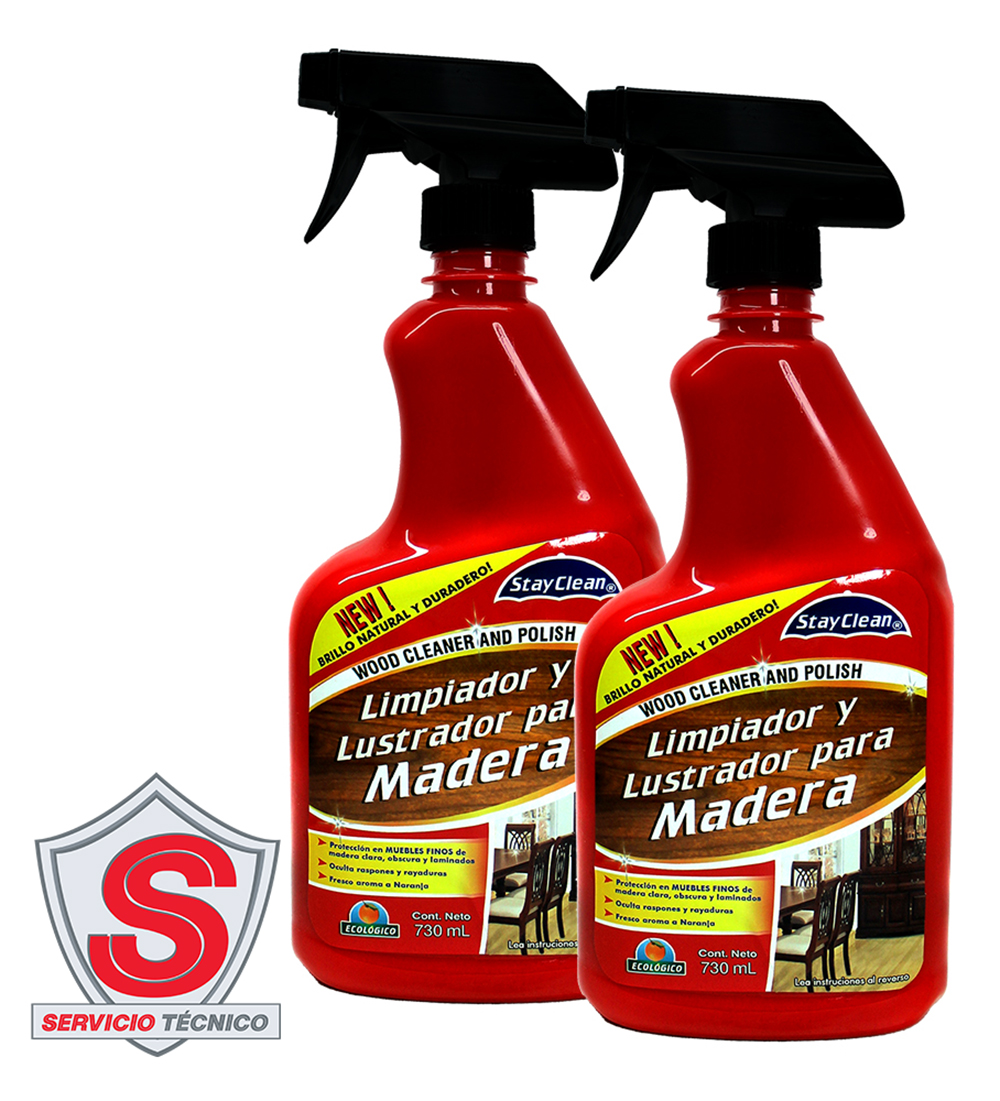 Limpiador Y Lustrador Para Madera - Stay Clean - 2 Pack