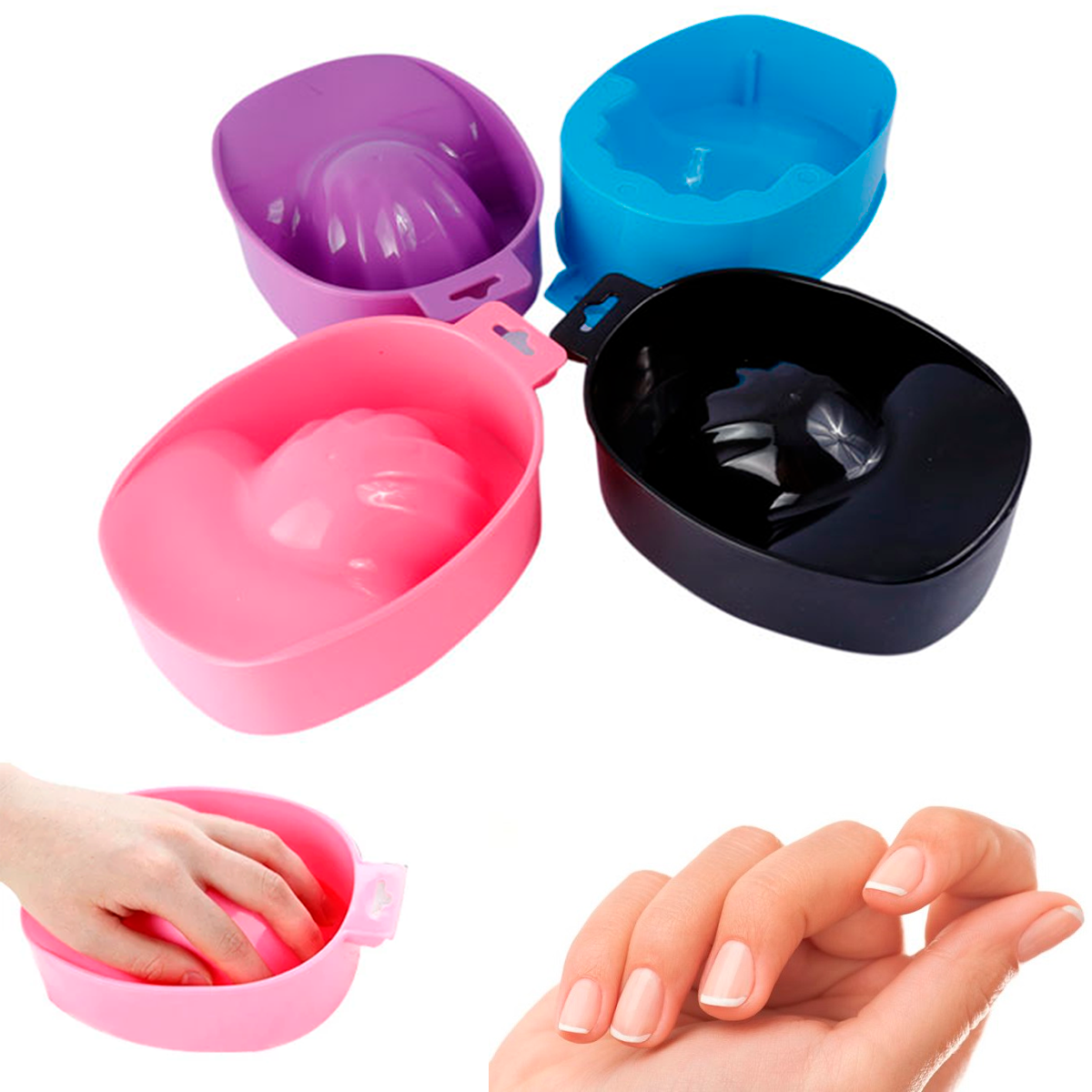 Tazón De Remojo Manual Para Uñas Removedor De Esmalte  Equipos Para Manciura  Spa  