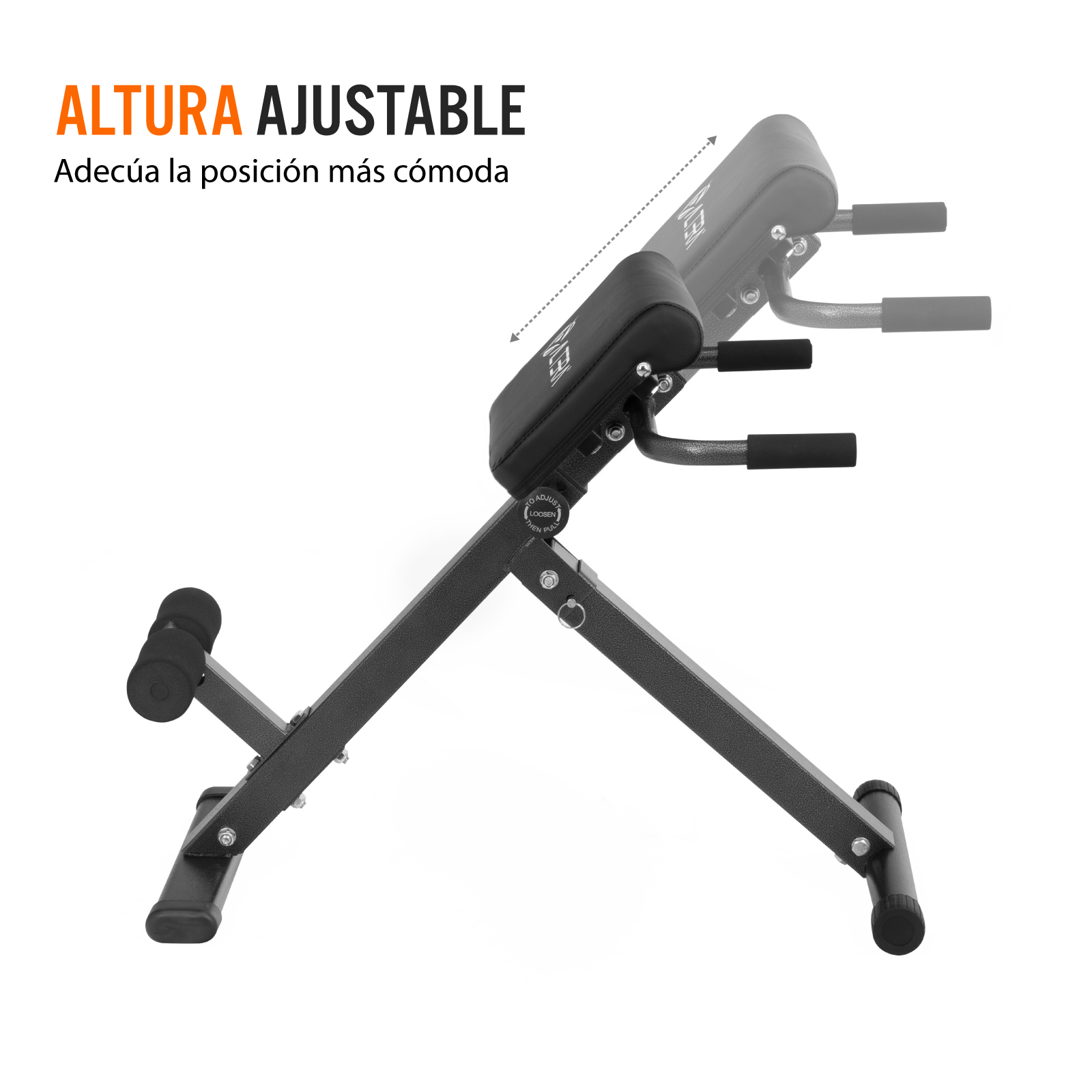 Silla Romana Plegable de Hiperextensión Ajustable para Ejercicio