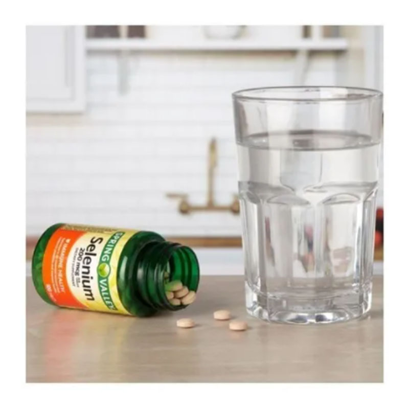 Selenio 200 Mcg Spring Valley 100 tabletas Anticancerigeno Antioxidante
