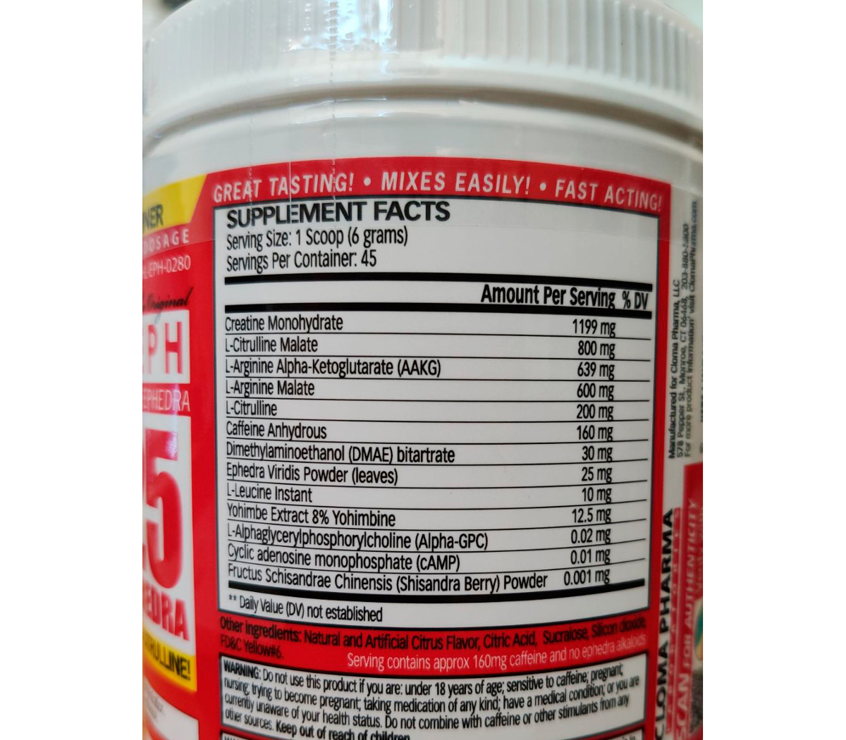Methyldrene EPH 270 Gr - Cloma Pharma