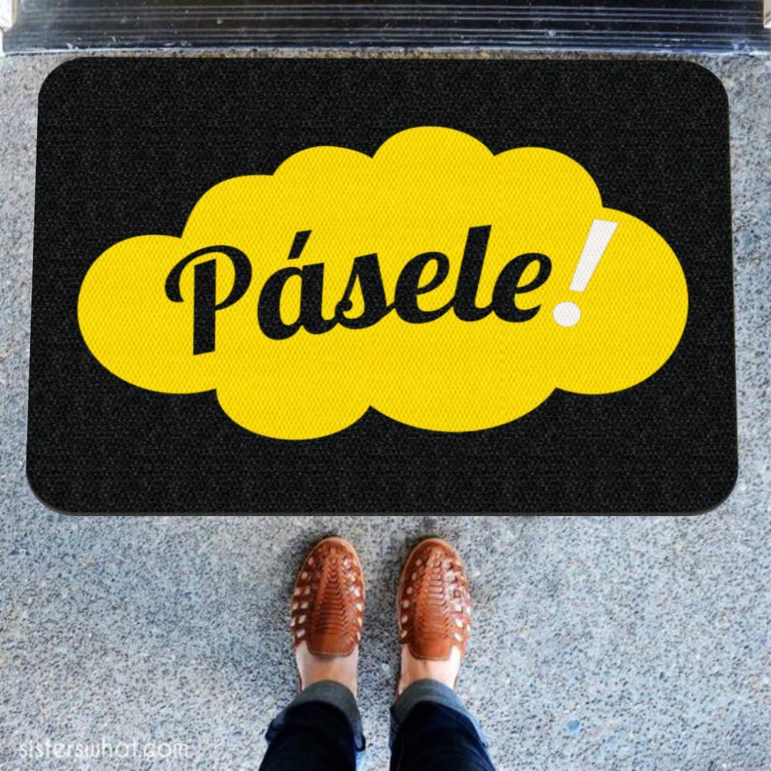 TAPETE DECORATIVO ELITEMAT DISEÑO PÁSELE DE 0.70X0.50 MTS