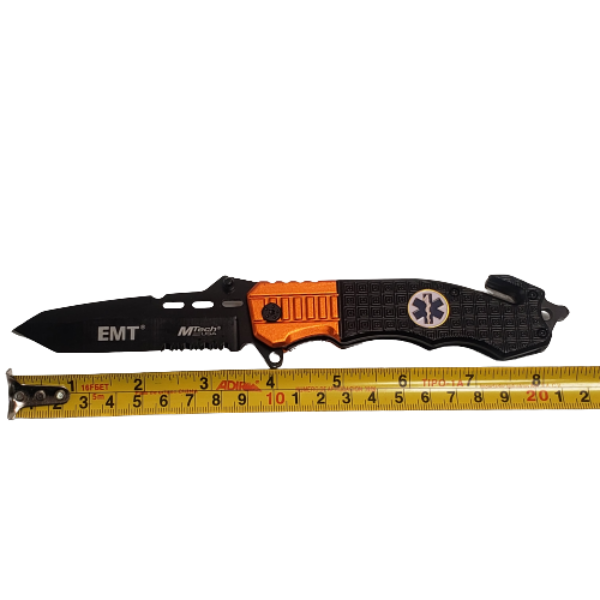 Navaja TF-740EM rescate apertura asistida naranja