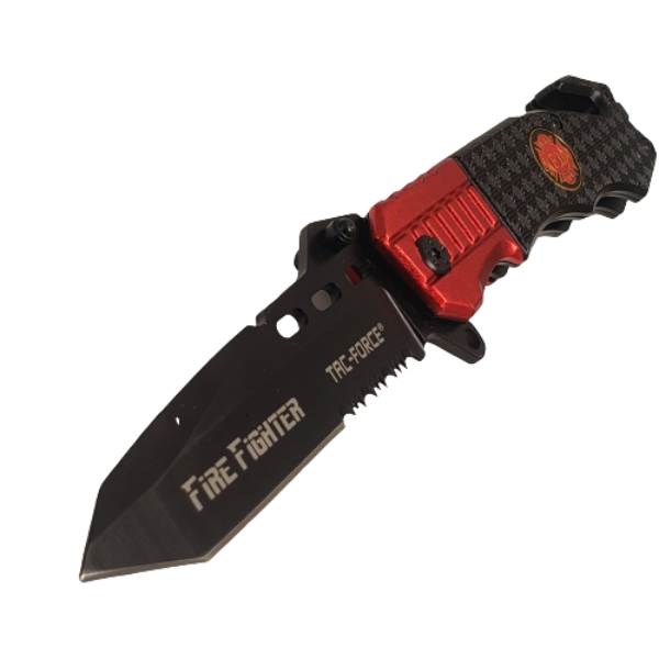 Navaja TF-740FD rescate apertura asistida Roja