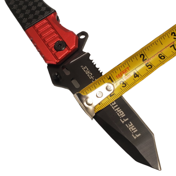 Navaja TF-740FD rescate apertura asistida Roja