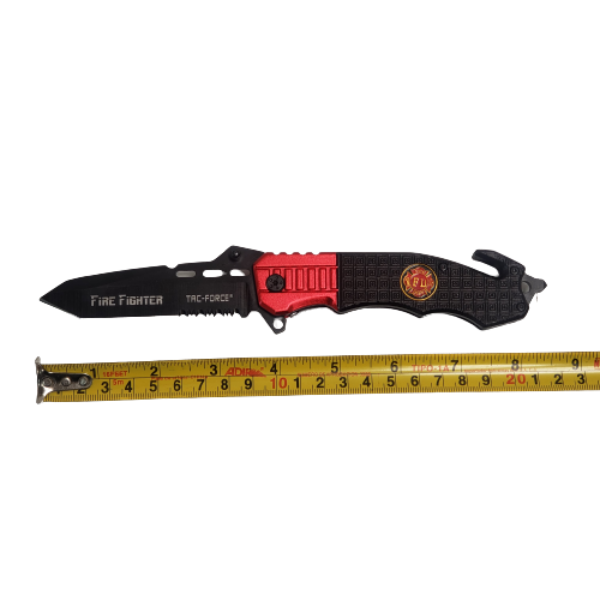 Navaja TF-740FD rescate apertura asistida Roja