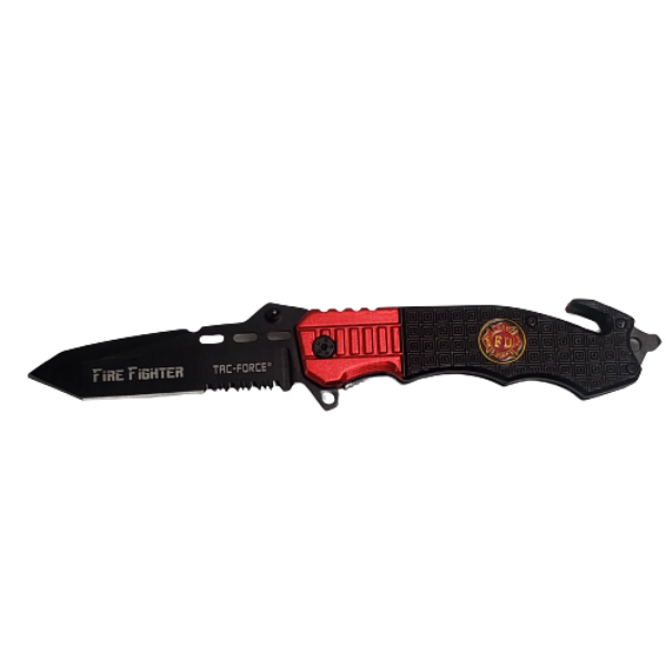 Navaja TF-740FD rescate apertura asistida Roja