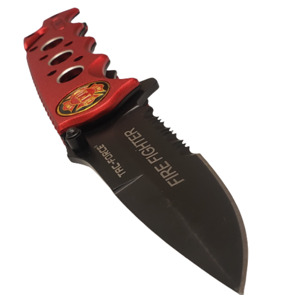 Navaja TF-611FDR rescate apertura asistida Roja Fire Fighter