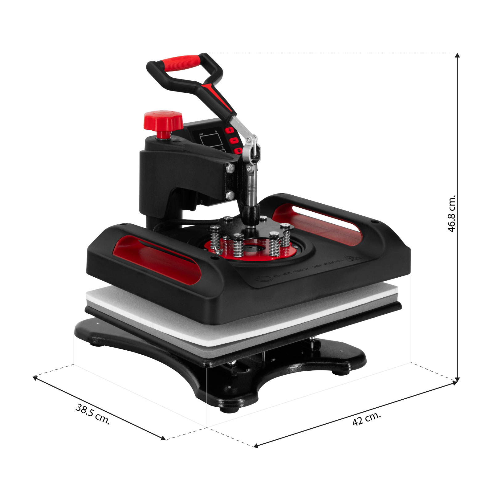 Plancha de Sublimación Combo 8 en 1 Multifuncional Giratoria para Camisetas, Gorras, Tazas, Platos