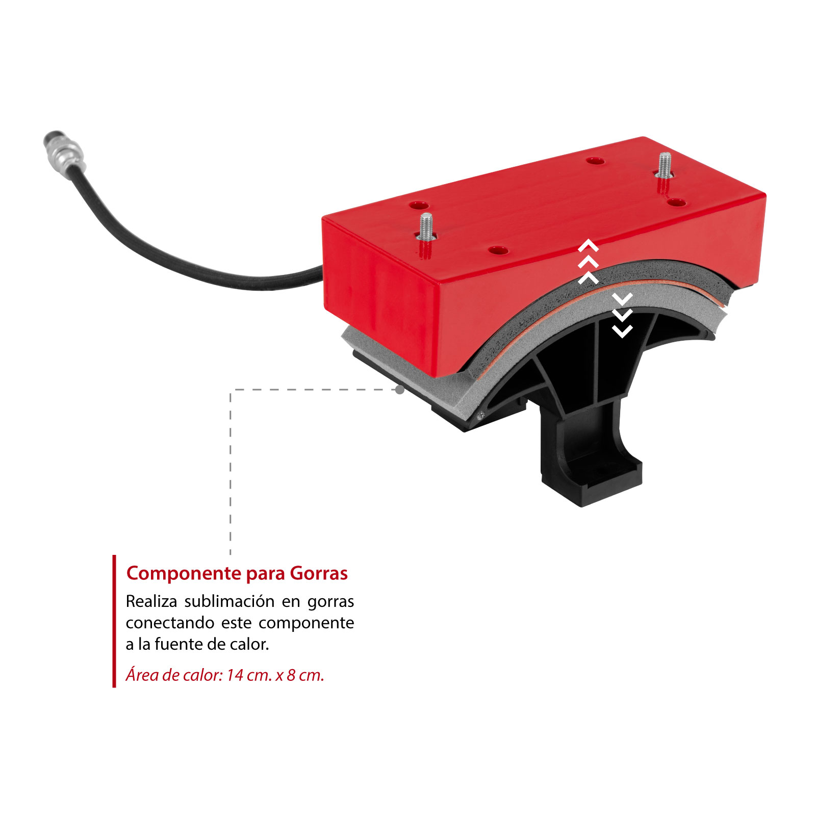 Plancha de Sublimación Combo 8 en 1 Multifuncional Giratoria para Camisetas, Gorras, Tazas, Platos