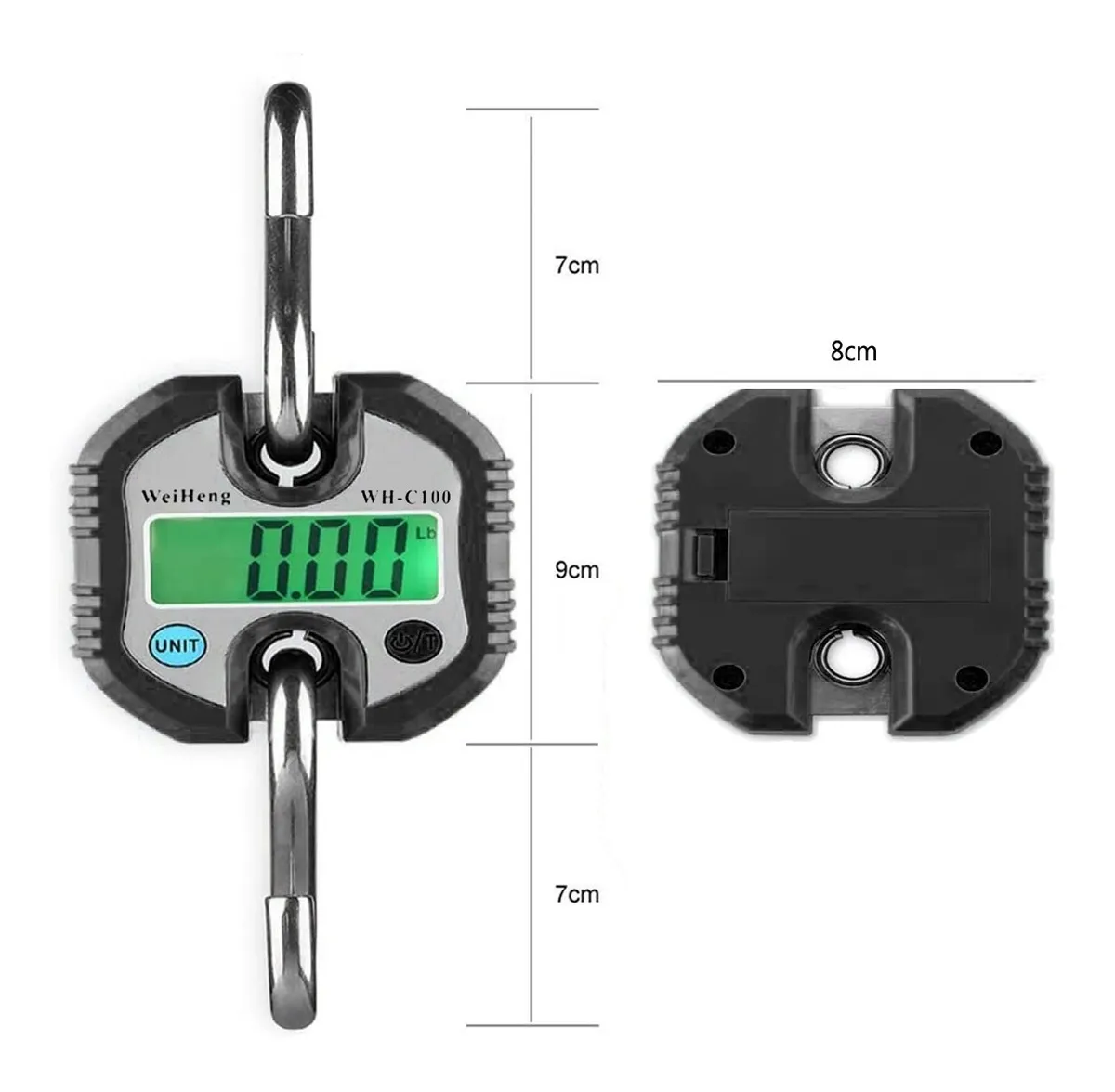 Báscula Industrial Digital Colgante Negro 150 kg