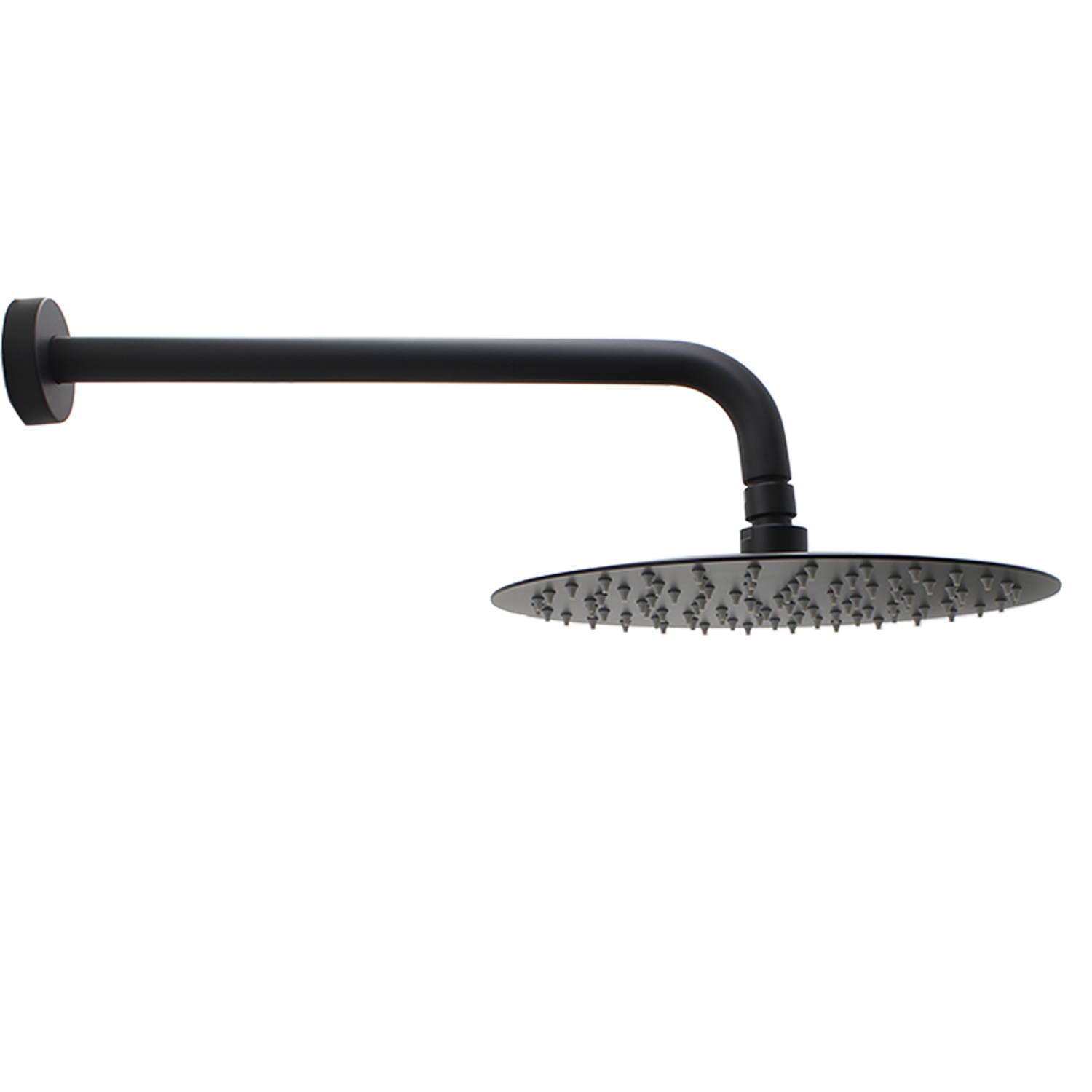 Accesorios Baño Redondo Regadera Teléfono Salida Tina Negro Mate.