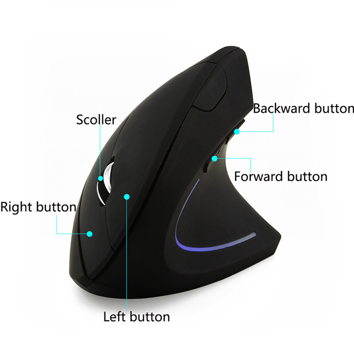 Mouse Inalámbrico Vertical Ergonómico