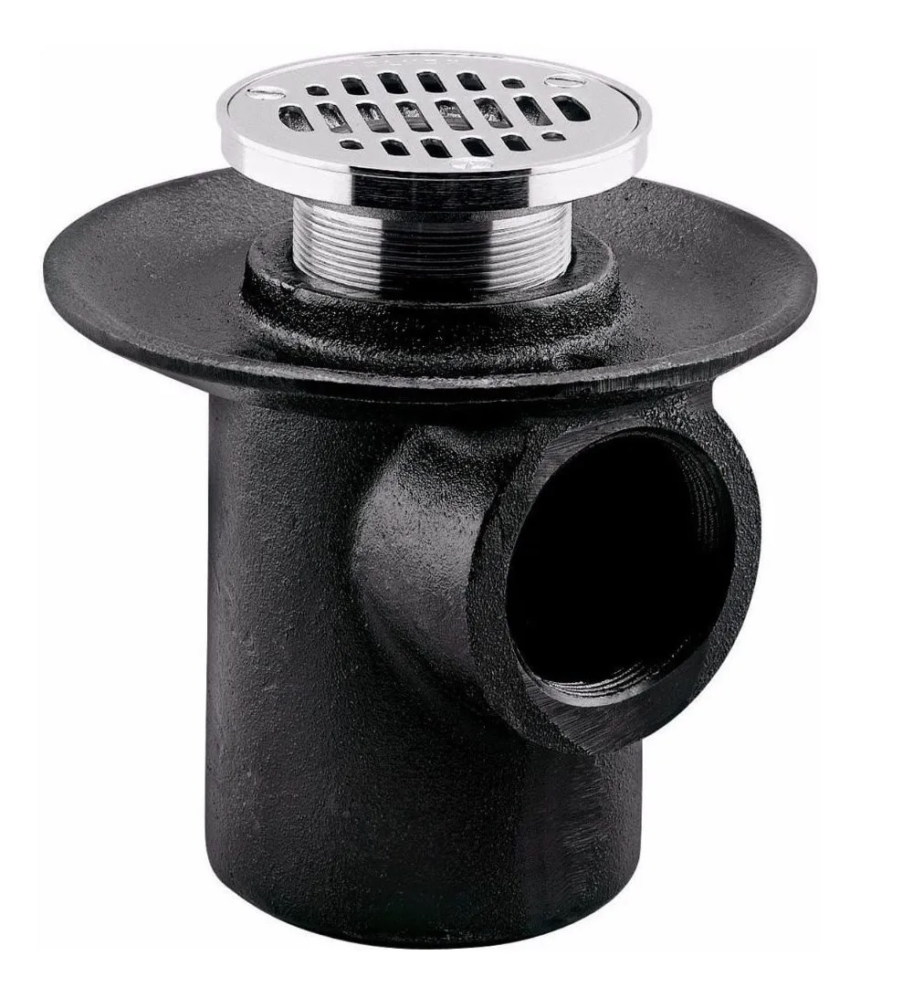 Coladera Para Piso En Interior Rejilla Redonda Helvex 24