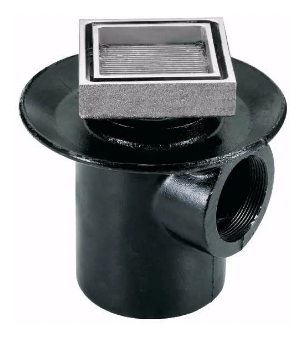 Coladera Helvex 24-chli Para Piso Una Boca Tapa Cuadrada