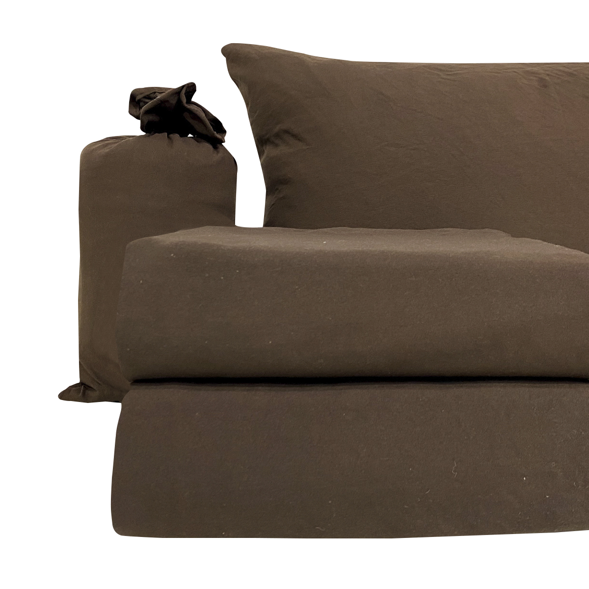 Sábanas King Size Estilo Algodón Egipcio 100% Extra Suave Café