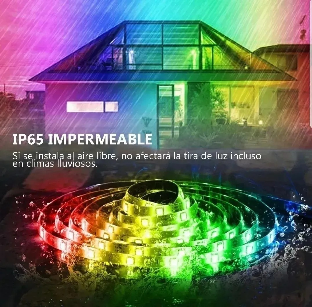 Tira led RGB 5050 20 metros (4x5) Luces para Decoración Anti Agua DOSYU