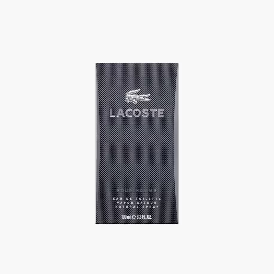Lacoste Pour Homme Gris Gray 100 mL Eau De Toilette Para Hombre 