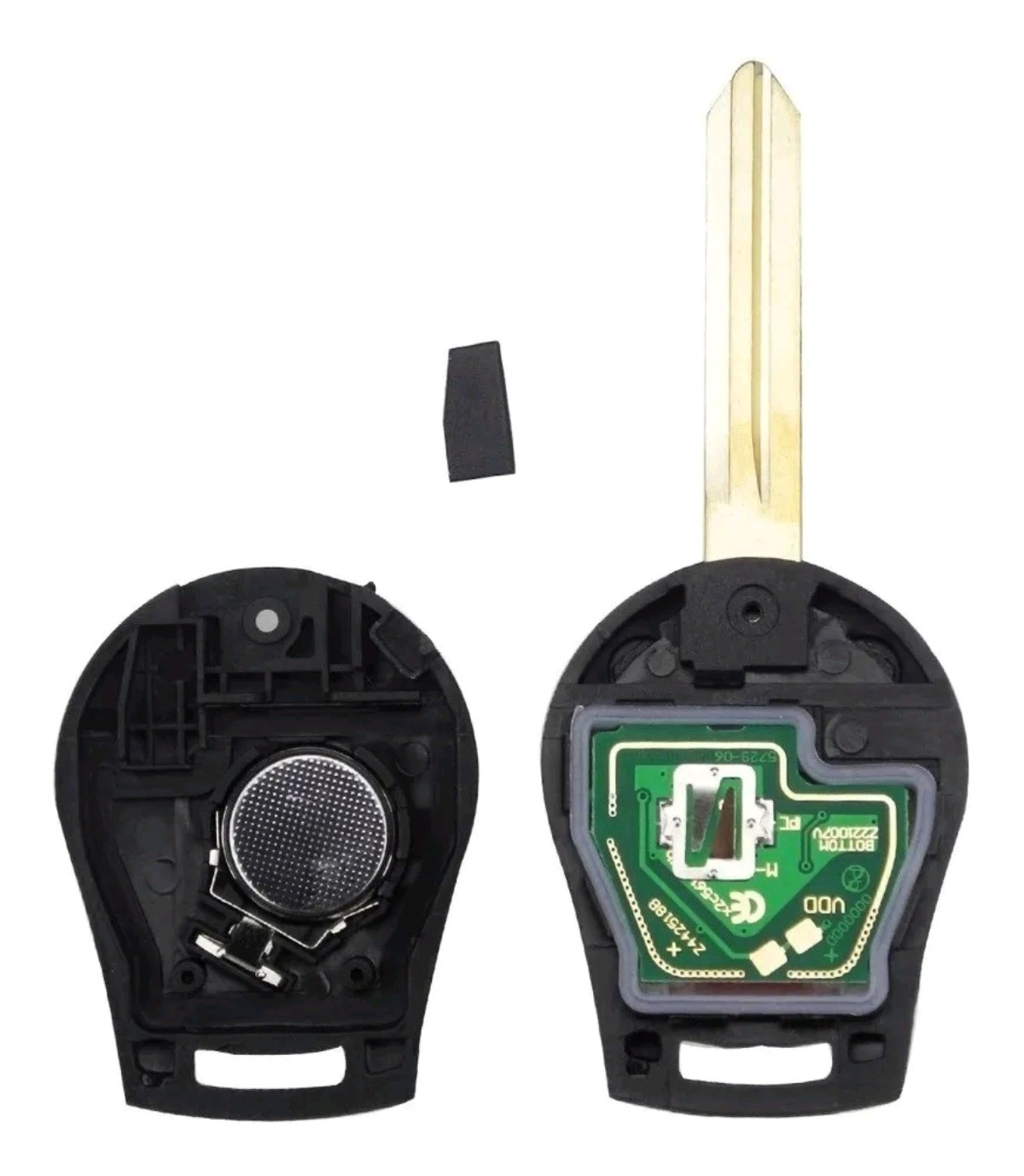 Llave con chip -control Nissan March