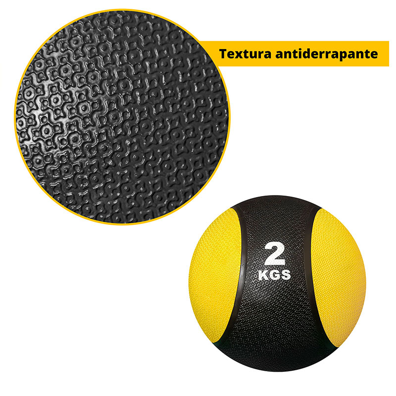 Tayga Medicine Ball Pelota Medicinal para Ejercicio 2 kg